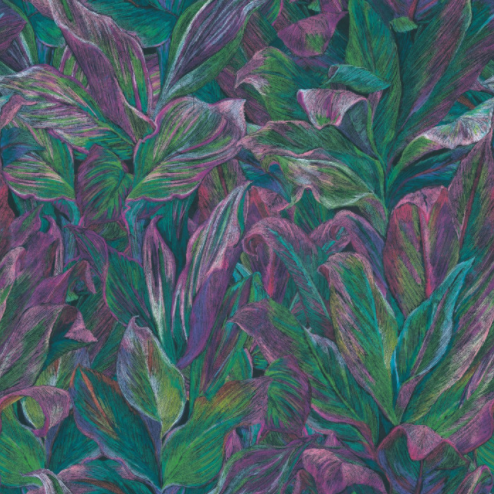    foliage vert et violet