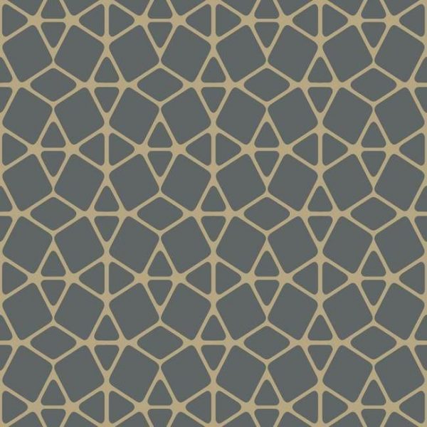 CE3954 | Culture Club, Facet color Metallics Geometrics – York Wallpaper