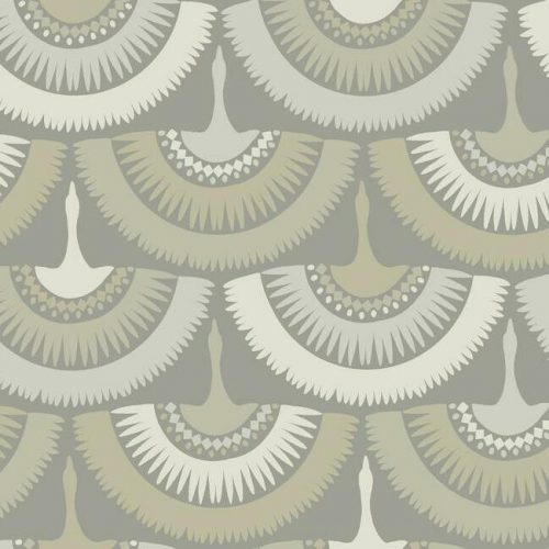 wallpaper, birds, fans, feathers, fringe, boho, luxe, green, pink blush, petrol, blue, white, green, yellow, olive   BO6645ex_650x
