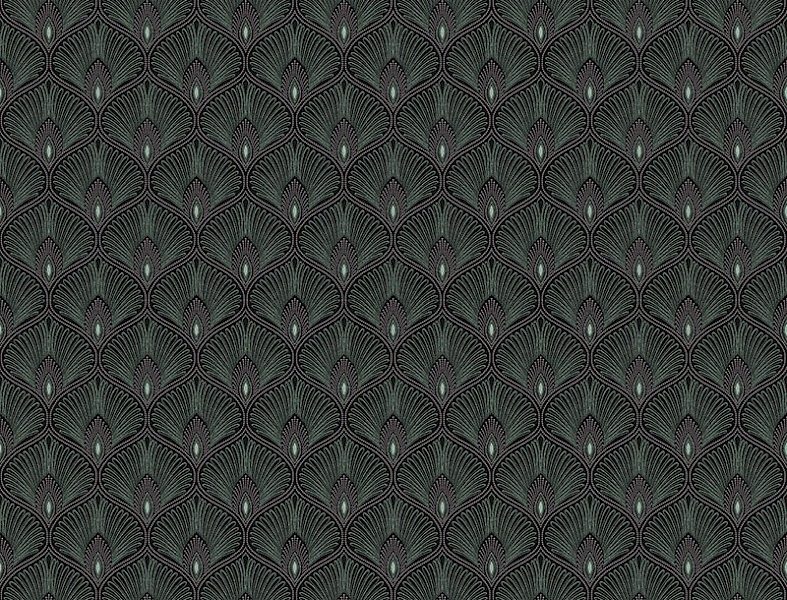 Diamond Bronze Art Deco wallpaper featuring a geometric diamond pattern in metallic bronze tones on a luxury interior wall.