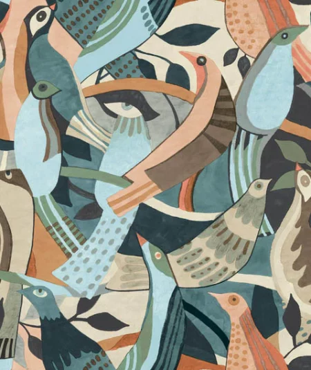 Fauvist Flock - Papier Peint