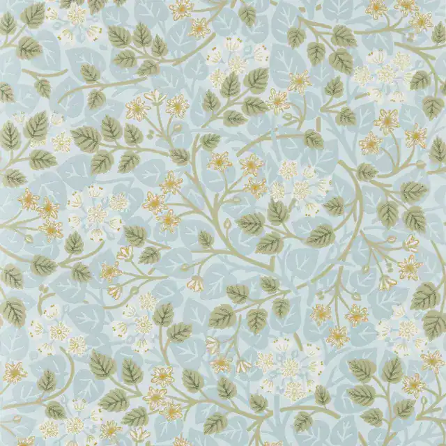Empire Papier Peint - Botanical floral wallpaper in soft pastel shades.