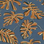 Papier peint Monstera Tres Tintas Bossa Nova en vert profond, mettant en avant le graphisme des feuilles emblématiques de la plante tropicale.