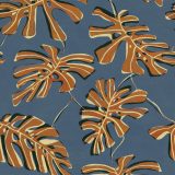 Papier peint Monstera Tres Tintas Bossa Nova en vert profond, mettant en avant le graphisme des feuilles emblématiques de la plante tropicale.