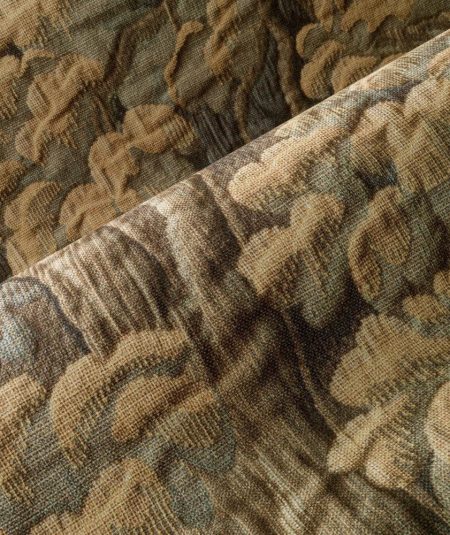 Papier peint panoramique Swan Forest Green pour salon ou chambre, apportant une ambiance bucolique e.