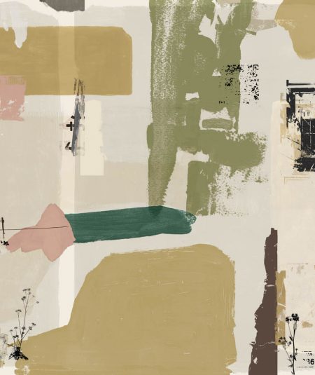 Demolition Park Détail du motif texturé Demolition Sky montrant les couches de peinture bleu marine et les effets de dégradation urbaine